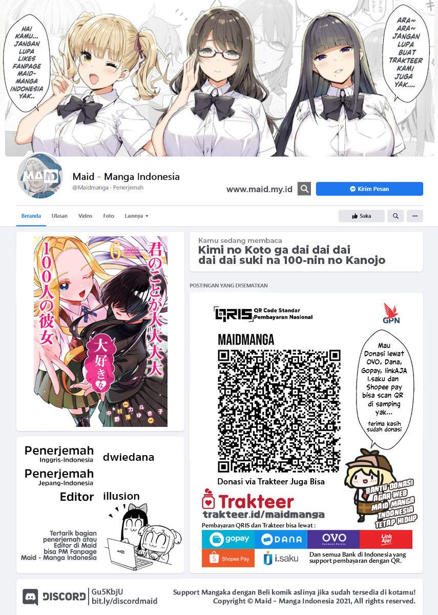 Kimi no Koto ga Dai Dai Dai Dai Daisuki na 100-ri no Kanojo chapter 54